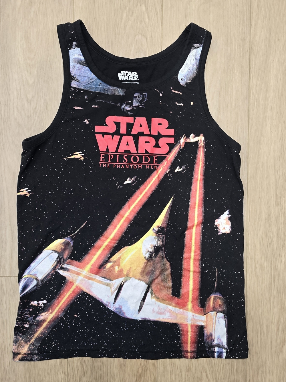 Star Wars Episode I Phantom Menace Sci-Fi Movie Merch Graphic Tank Top – SizeS